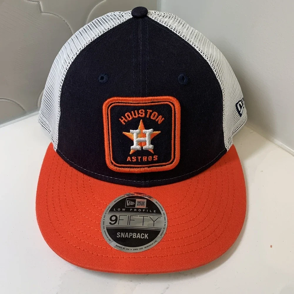 Houston Astros New Era 9FIFTY Low Profile Squared Adjustable Snapback Hat OSFM